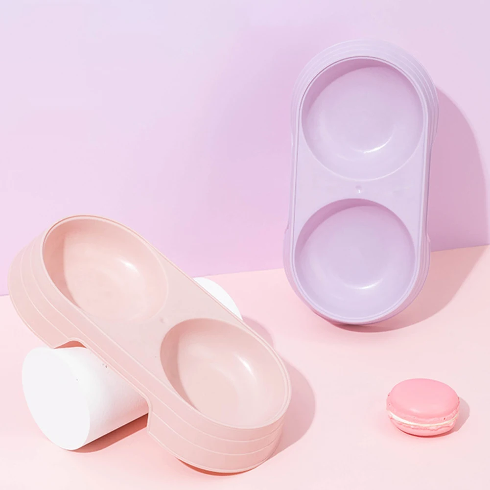plastic pet dog cat puppy double bowl feeder water dish bowls food drinking tray holder pp candy color pet supplies accessories plastic pet dog cat puppy double bowl feeder water dish bowls food drinking tray holder pp candy color pet supplies accessories