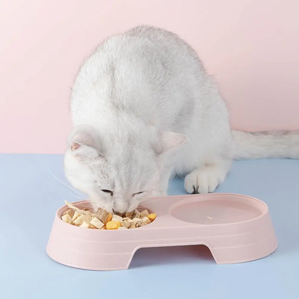 plastic pet dog cat puppy double bowl feeder water dish bowls food drinking tray holder pp candy color pet supplies accessories plastic pet dog cat puppy double bowl feeder water dish bowls food drinking tray holder pp candy color pet supplies accessories