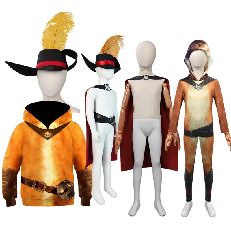 fantasia cat kids puss cos cosplay boots hoodie cloak hat belt shoes cover outfits halloween carnival party suit fantasia cat kids puss cos cosplay boots hoodie cloak hat belt shoes cover outfits halloween carnival party suit