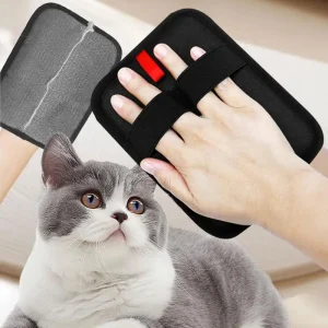 pet hair remover mitt static deshedding brush glove double sided cleaning tool for dog cat rabbit with long/short/curly hair